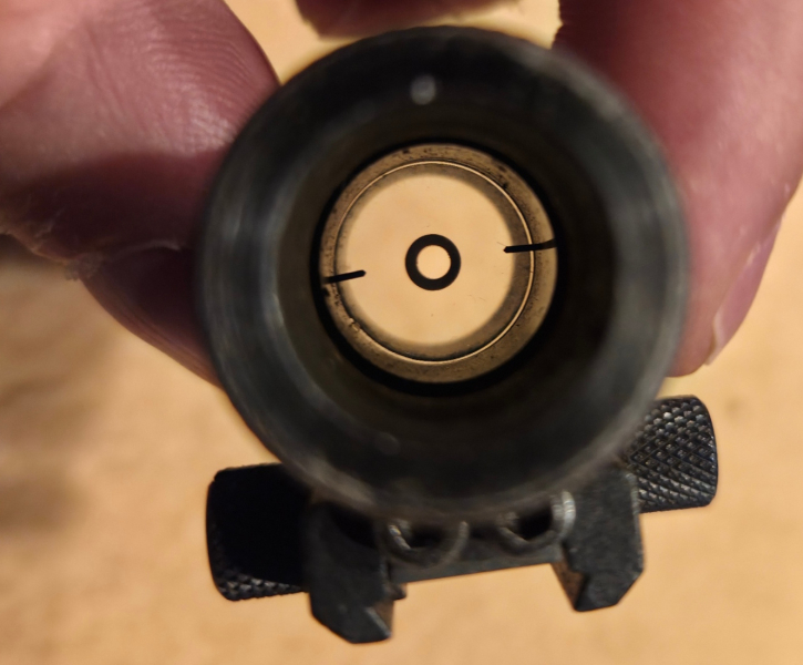 Anschütz Diopter mit Korntunnel – Made in W.-Germany – 11 mm – voll funktionsfähig – nuotrauka 3