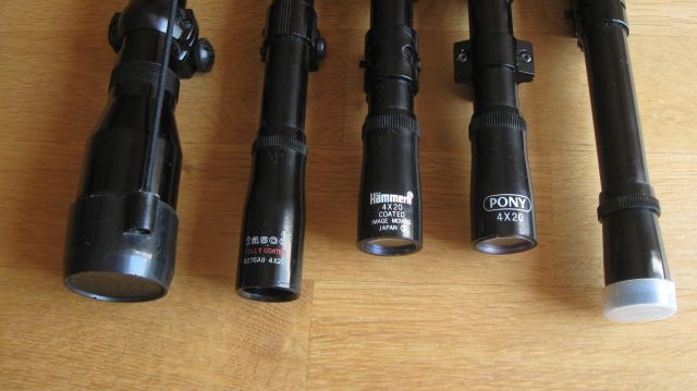 Konvolut von gebrauchten Zielfernrohren verschiedener Hersteller für Luftdruck-u. Kleinkaliberwaffen – Bild 2