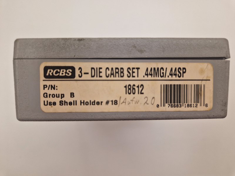 RCBS MATRITZEN 3-DIE CARB SET .44MG/.44SP – Bild 3