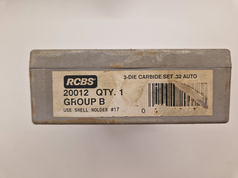 RCBS MATRITZEN 3-DIE CARBIDE SET .32 AUTO – immagine 2