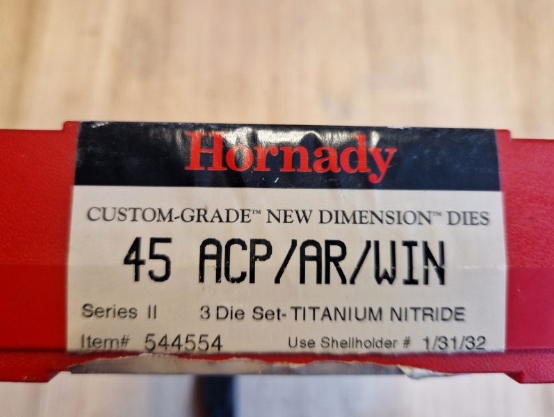 45 ACP - 45 AR und 45 Win Mag Hornady Matrizensatz – Bild 2