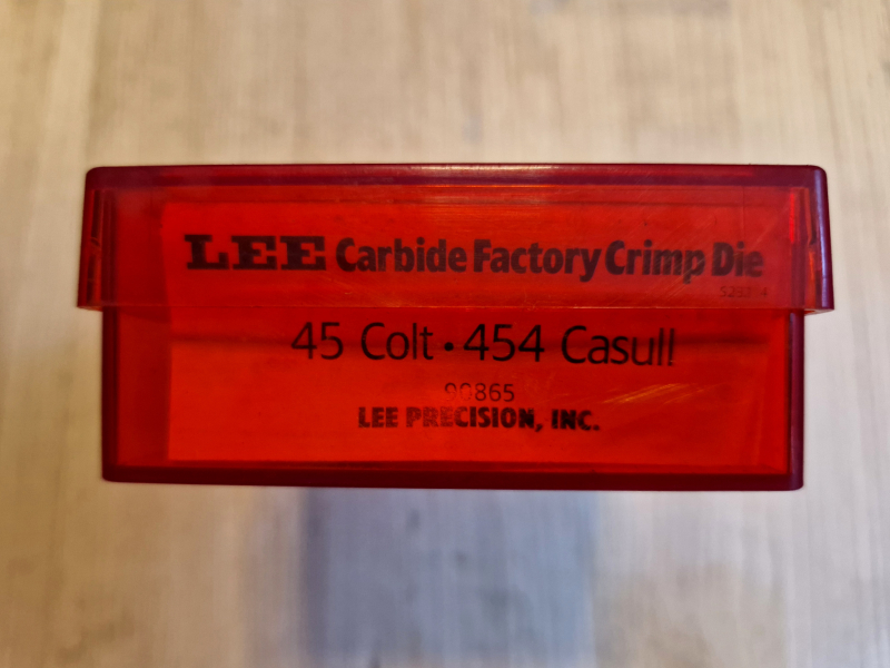 45 Colt Hartmetall Factory Crimp Matrizen – billede 2