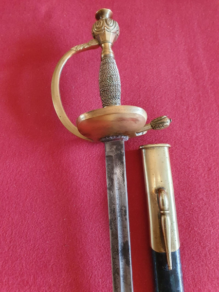 Orig. Preuß. Infanterie Offiziers Degen IOD alter Art mit Scheide Hersteller Eickhorn – Bild 3