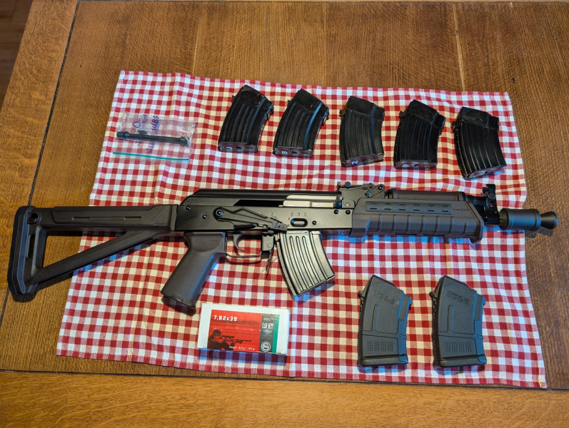 WBP Mini Jack Sport Magpul Plum im Kaliber 7,62x39 mit viel Zubehör und 750 Schuss Munition – immagine 3