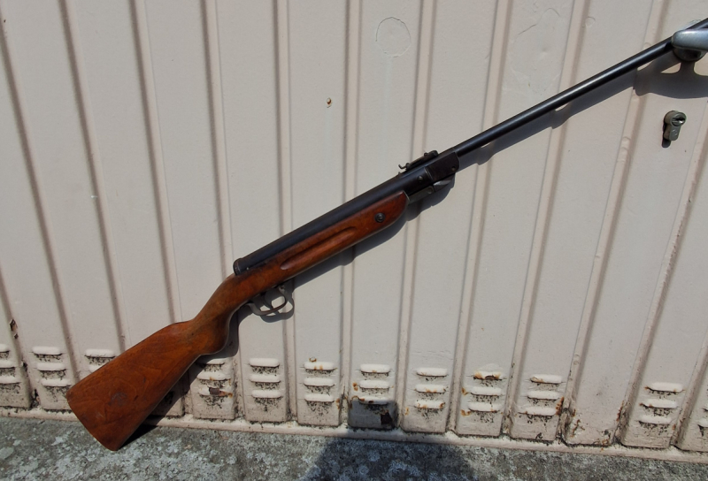 Luftgewehr EM-GE Krone, 30er Jahre, D.R.G.M Patent, Kal 4,5mm – Bild 3