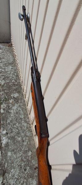 Luftgewehr EM-GE Krone, 30er Jahre, D.R.G.M Patent, Kal 4,5mm – Bild 2