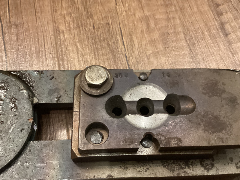 Gebrauchte 3 - fach GIEßZANGE / Kokille Dia.356 - 135gr. Kegel BB von Klaus Wich mit Griffen – Bild 2