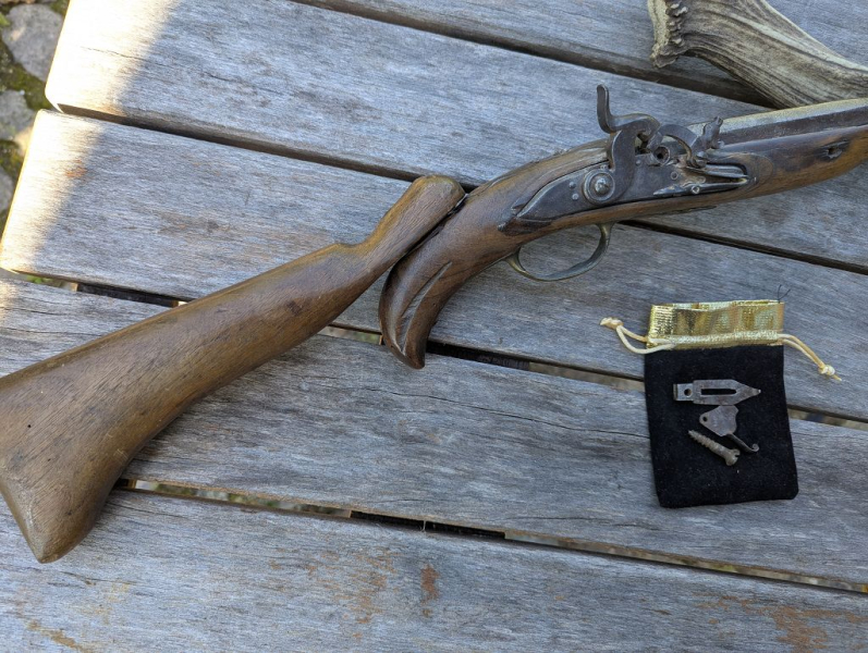 Wilderer Gewehr Waffe – Süddeutschland Nachlass Vorderlader Steinschloss Perkussion Original Berlin! – Bild 2