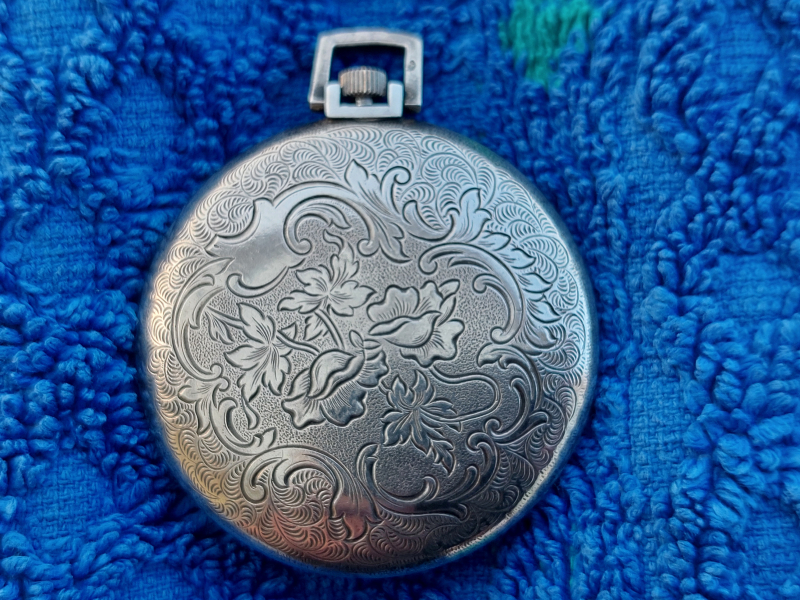 MOERIS hochwertige Schweizer TASCHENUHR, massiv STERLING SILBER – Bild 2