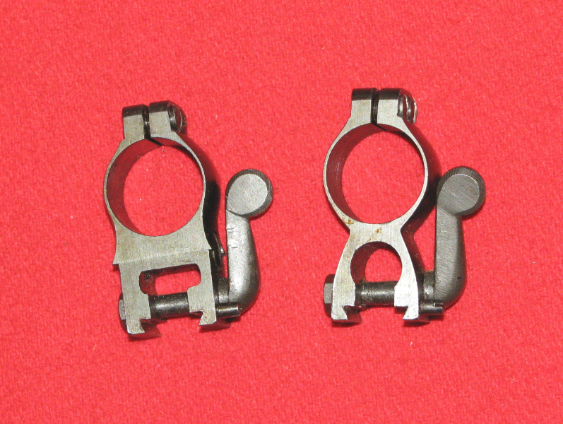 Zwei seltene Klemm - Montageteile aus Stahl für ZF / Zielfernrohr mit 19mm Rohrdurchmesser – Bild 2