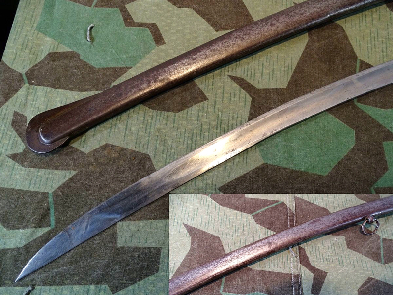 Historischer, Altpreussischer Husarensäbel, Solinger Klinge mit vergoldeter Gravur, M 1721? – Bild 2