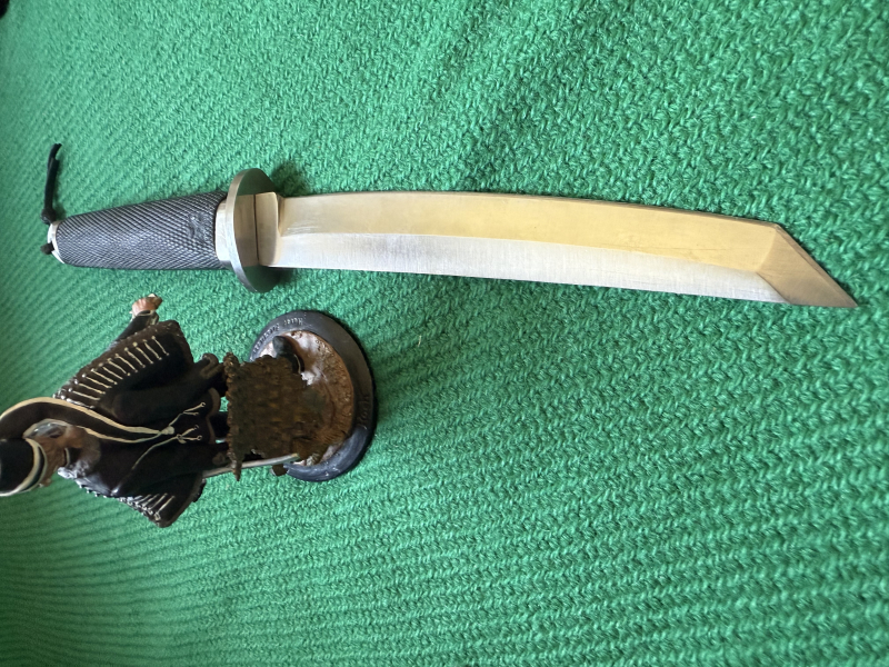 Herbertz Gürtelmesser Tantoklinge Dolch Tanto mit Edelstahlknauf und Gummigriff – Bild 3