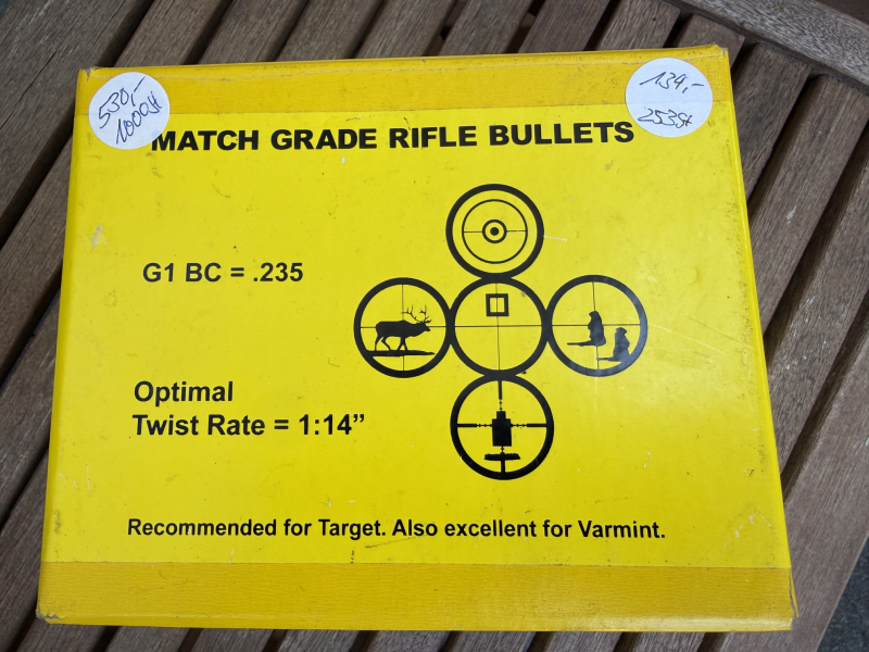 Berger Geschosse .223 Rem FB Target Kaliber 22 52 grain Artikel-Nr. 22708 – Bild 2