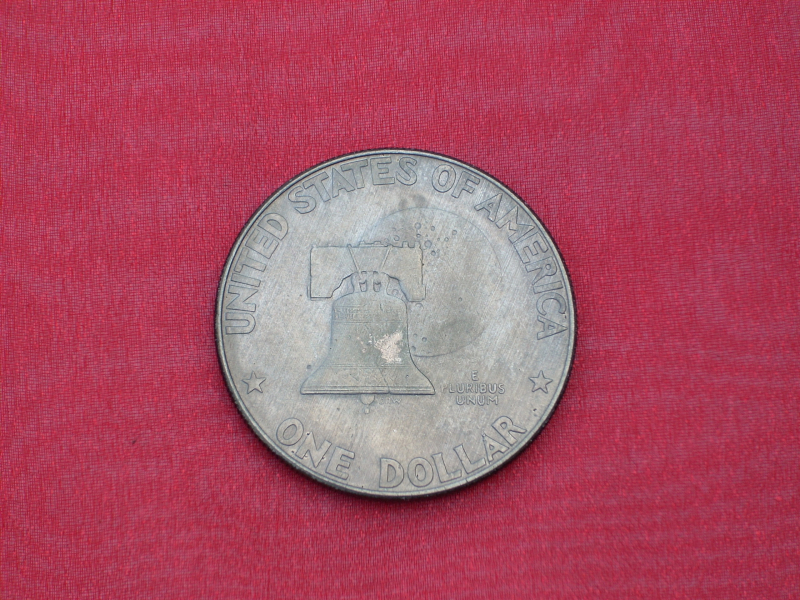 USA 1 Dollar Eisenhower zur 200 Jahrfeier Verfassung 1976 - Typ V.I. Münzzeichen "D" Denver,, CuNi – Bild 2