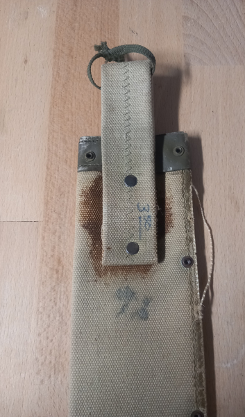 Orig., US USMC, US ARMY, Scheide für Machete "U.S.N." MK.1. TOP, US Army, WK2 – Bild 3