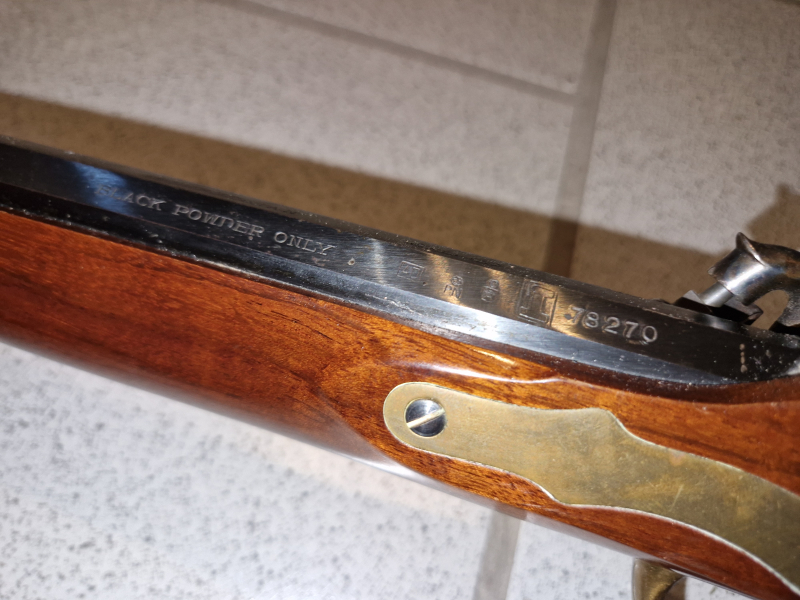 Vorderladergewehr, Perkussion, Kentucky Rifle Cal. 45, "Kentackian" Made in Italy, ca. 130 cm – billede 5
