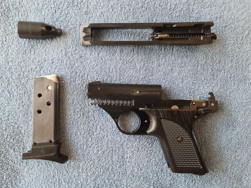 Geco , Mod. Ultra , Cal. 8mm PAK , PTB 386,sehr schöner Zustand – Bild 3