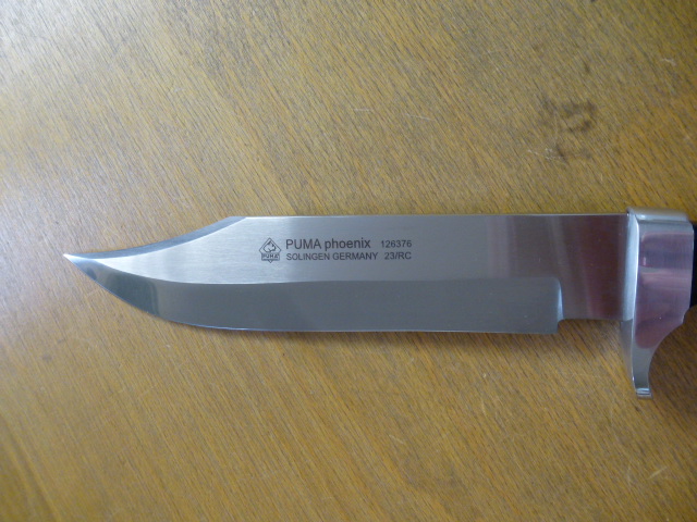 Puma Messer - Phoenix - Nr. 12 6376 - Griffschalen aus Pakkaholz - Lederscheide in OVP - Bowie – Bild 6
