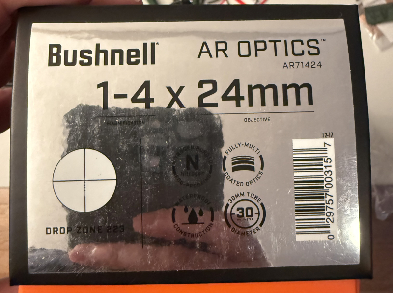 Bushnell AR15 ZF 1-4x24 incl. Hawke Tactical AR Mount – immagine 3