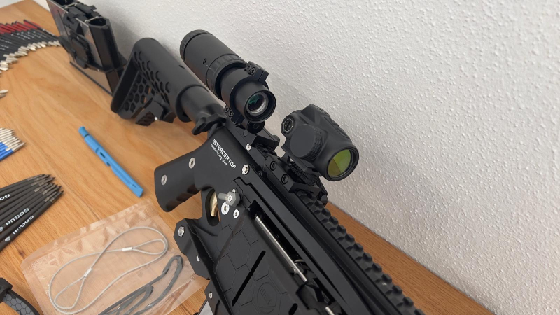 Mey Interceptor Armbrust – 2 Magazine, Feyachi-Optik, 60 Bolzen, Ersatzsehne – nur 3 Schüsse – Bild 4