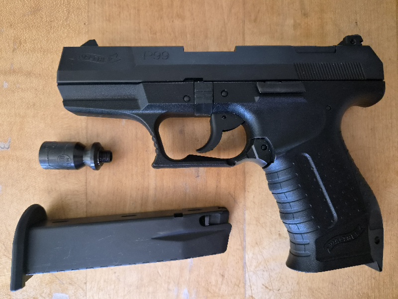 Walther P99 SV, Black, mit Stahlverschluss – Bild 3