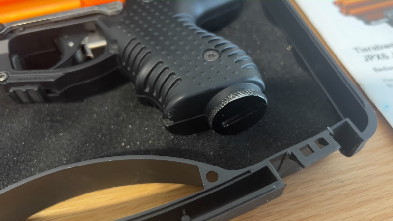 PIEXON JPX6 Jet Protector mit Koffer und Holster – nicht ausgelöst – optische Gebrauchsspuren – Bild 2