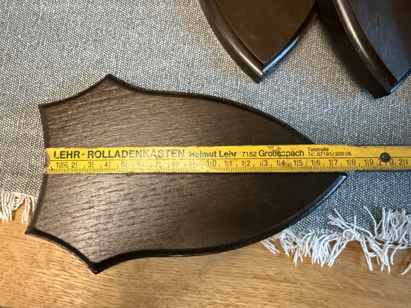 5x Gehörnbrettchen dunkel Braun – slika 3