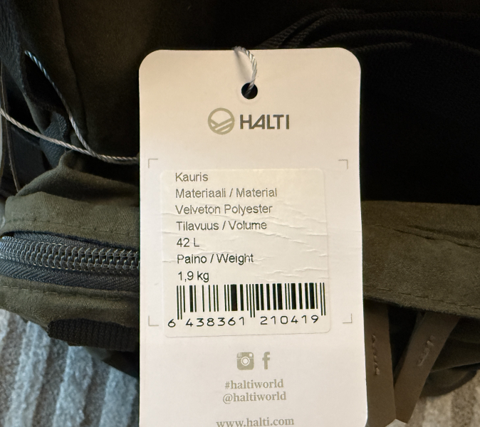 Halti Kauris Rucksack mit Hocker / 42l – Bild 3