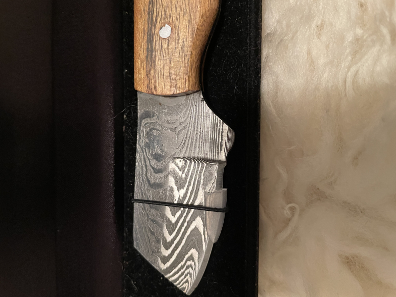 Damastmesser in Schatulle klein – Bild 2