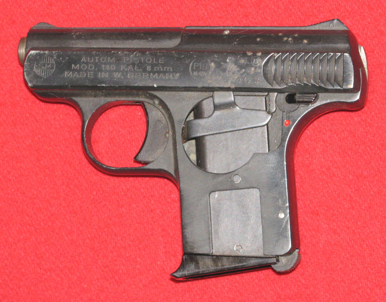 SM Rhöner Schreckschuss - Pistole, eine SM Rhöner MOD. 110 mit der PTB 44-69b in Kal. 8mm / Fehler – Bild 3