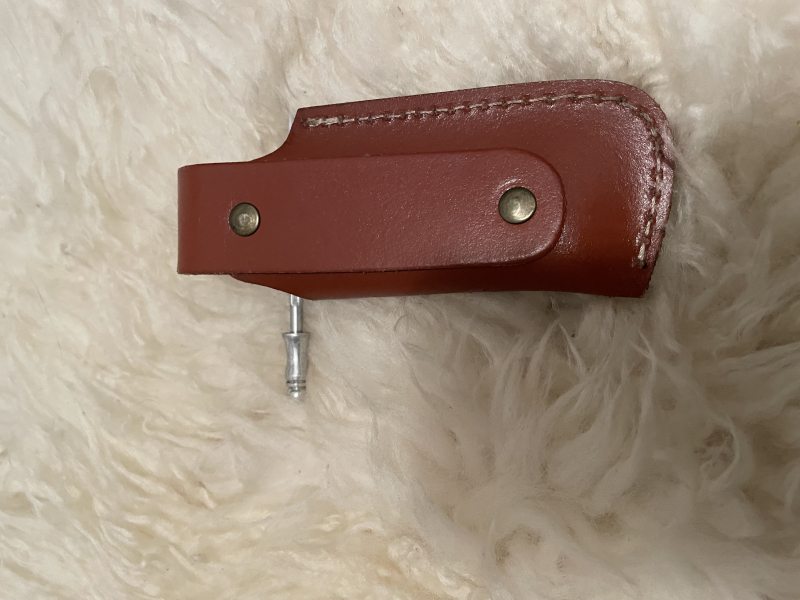 Damast Taschenmesser mit Schärfstab – 3. kép