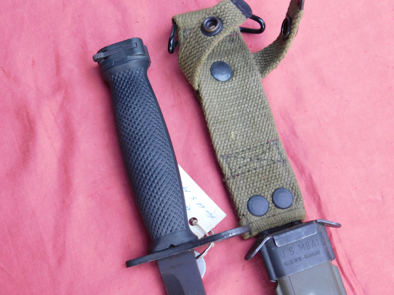 Bajonett mit Scheide, original US M8 AI für M 16 von Eickhorn Germany, neuwertig! – Bild 4