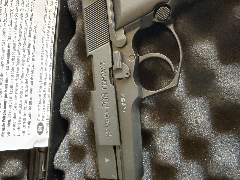 Gas+Sig Pist. Walther P88 9mm PAK -Neu- Mit Munition – Bild 2