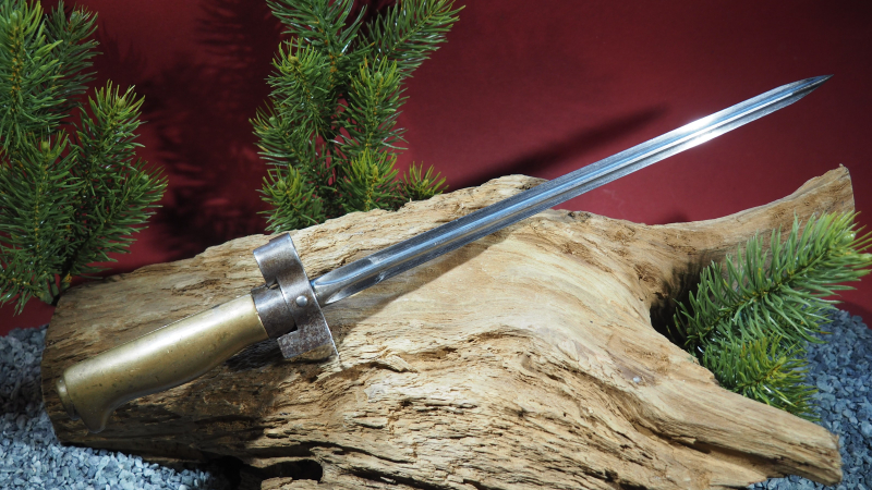 Sammlerstück ! Bajonett M1886/15 kurz, 2.Serie für das französische Lebel-Gewehr M1866, TOP ! – Bild 2