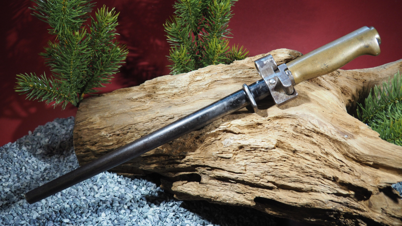 Sammlerstück ! Bajonett M1886/15 kurz, 2.Serie für das französische Lebel-Gewehr M1866, TOP ! – Bild 3