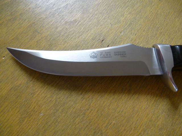 Puma Messer - Skinner - Nr. 12 6393 - Griffschalen aus Pakkaholz - Lederscheide in OVP - Jagdmesser – Bild 4