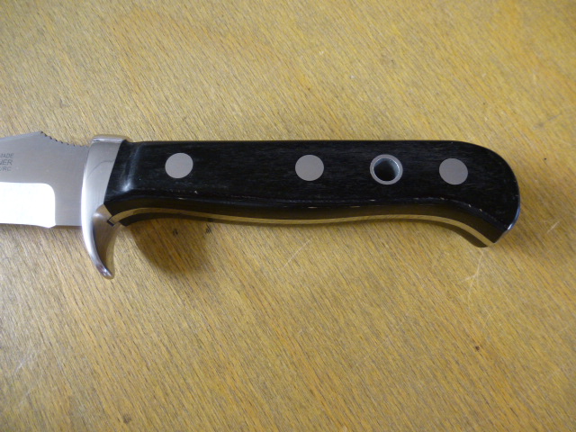 Puma Messer - Skinner - Nr. 12 6393 - Griffschalen aus Pakkaholz - Lederscheide in OVP - Jagdmesser – Bild 5