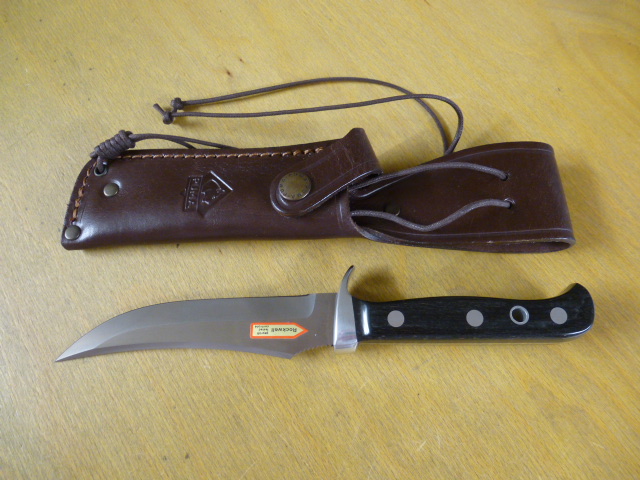 Puma Messer - Skinner - Nr. 12 6393 - Griffschalen aus Pakkaholz - Lederscheide in OVP - Jagdmesser – Bild 2