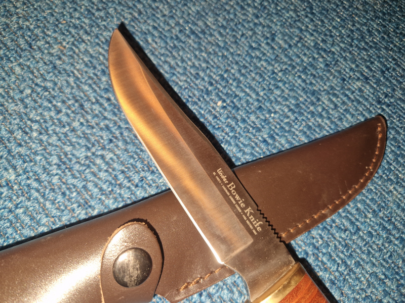 Unbenutztes Linder Bowie Knife, Klingenlänge ca. 15 cm. inkl. Tasche, 440A INOX – Bild 5