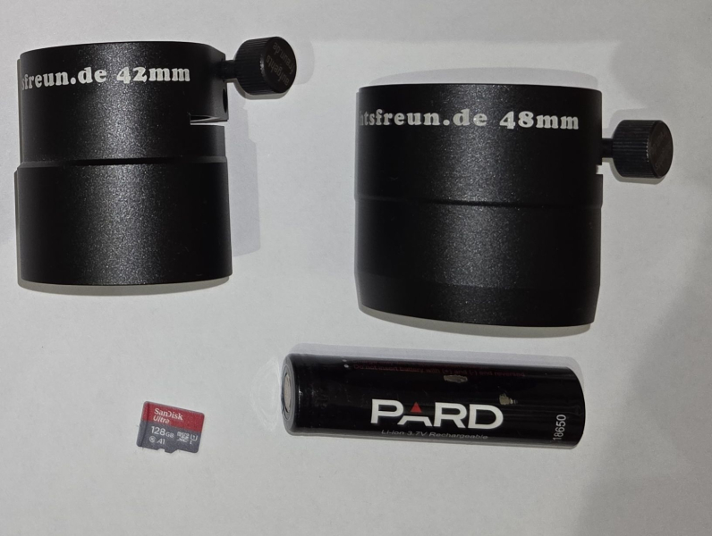 Pard NV007V (IR: 940 nm) mit Adapter, Akku und Micro-SD Karte – снимка 3