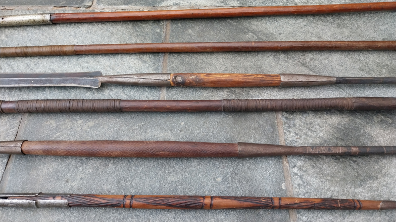 Konvolut 6x Antike Afrikanische Speere – Zulu, Masai, Kongo (19./20. Jh. Ethno Waffensammlung) – Bild 4