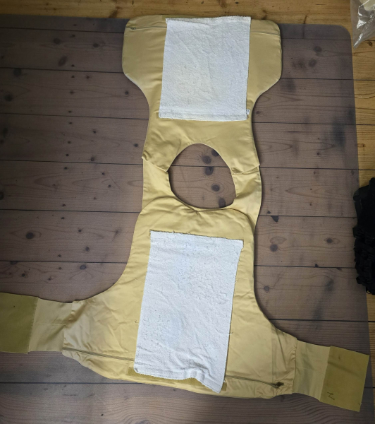 Original Polizei Schutzweste Mehler Schutzklasse 1 mit ballistischen Einlagen Vorder- und Rückenteil – Bild 2
