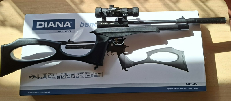 Diana Bandit 5,5mm reguliert mit Red Dot – Bild 3