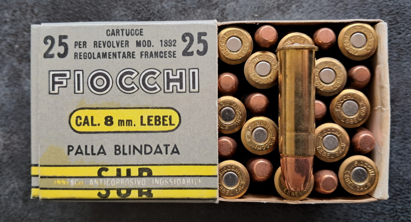 Sammlermunition Fiocchi 8 mm LEBEL VM 25 Stück, ca. 1980 – Bild 2