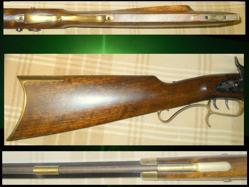 === schwere .45-er Vorderladergewehr Perkussionsbüchse (US-Type Hawken/Plainsrifle) Ardesa/Spanien = – immagine 4