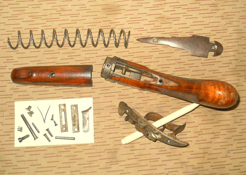 === orig. Ersatzteil-Konvolut zu Oscar Will Kurbelspanner Luftpistole –ähnl. Bügelspanner Luftgewehr – Bild 3
