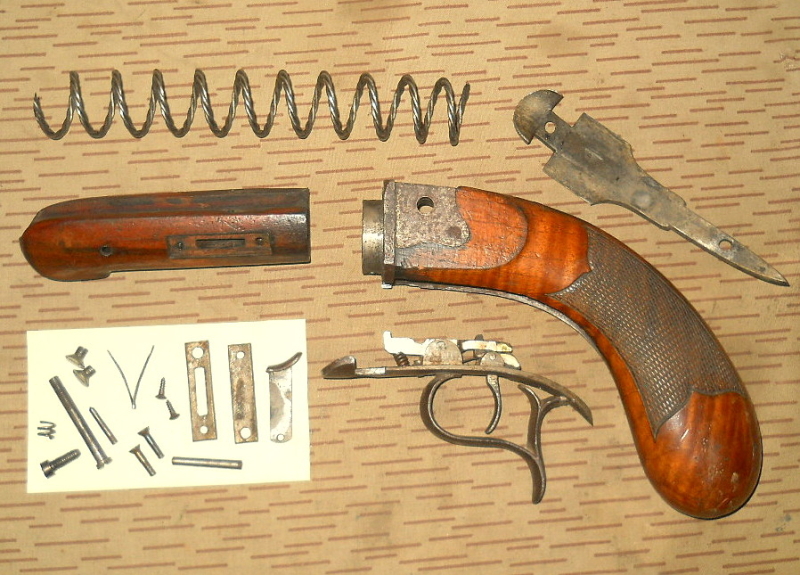 === orig. Ersatzteil-Konvolut zu Oscar Will Kurbelspanner Luftpistole –ähnl. Bügelspanner Luftgewehr – Bild 2