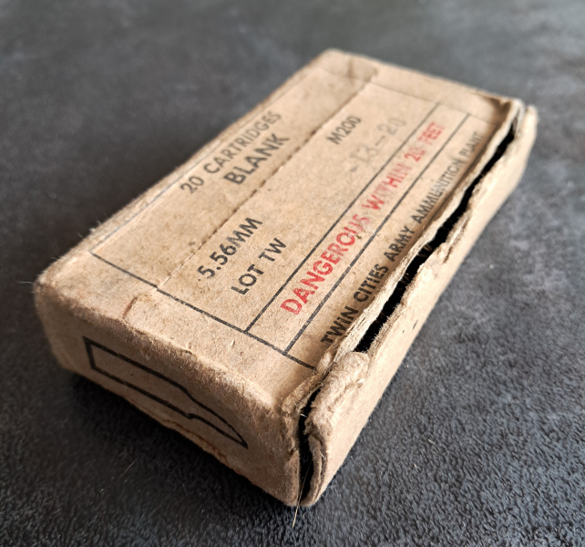 Sammlermunition 5,56 mm Platzpatronen M200 20 Stück, ca. 1980 – Bild 3