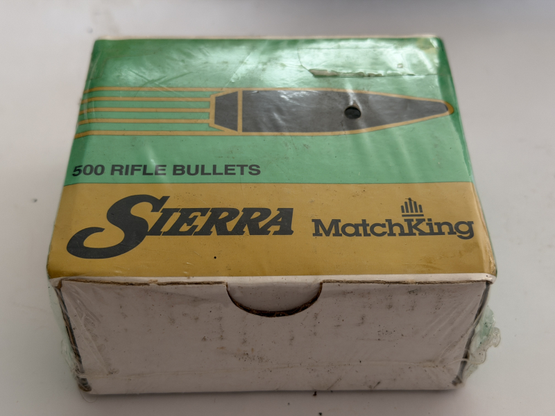 1 x 500 Stück (eingeschw.!) + 75 geöffnet 22 Cal .224 DIA 52 Gr. HPBT zum Wiederladen aus Erbschaft – immagine 2