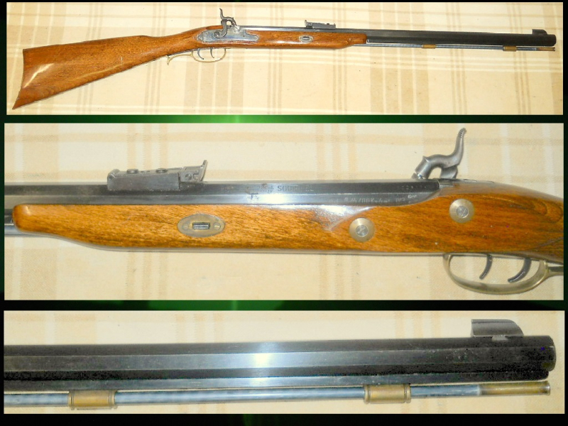 === 1,03m kurze, führige Vorderladerbüchse DIKAR Hawken-Rifle Mod. Squirrel im seltenen Kal. .32 === – Bild 2